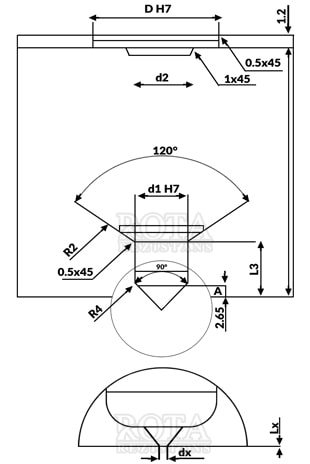 sıcak yolluk rezistans teknik çizim